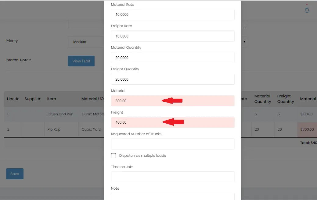Edit Overridden Values