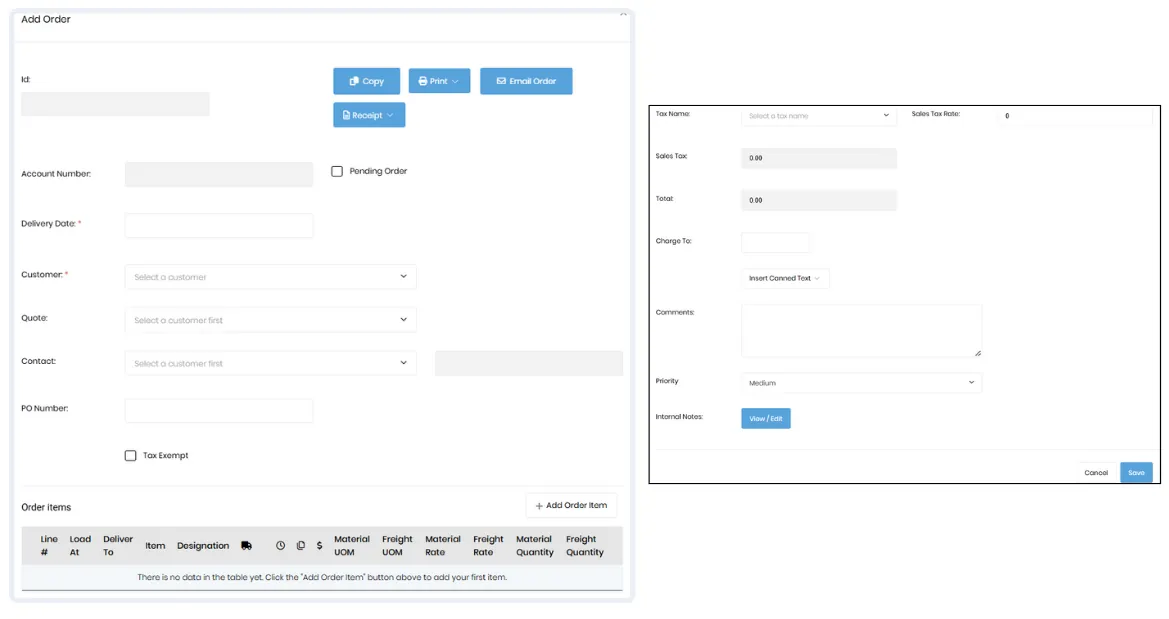 Create and Manage Orders